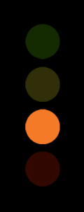 Orange Corona Ampel